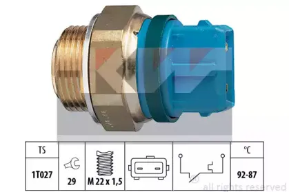 550 201 KW Термовыключатель, вентилятор радиатора
