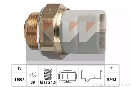 550 279 KW Термовыключатель, вентилятор радиатора