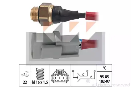 550 665 KW Термовыключатель, вентилятор радиатора