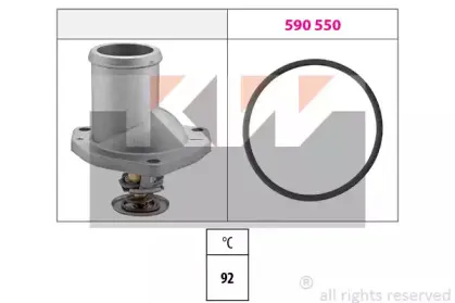 580 188 KW Термостат, охлаждающая жидкость