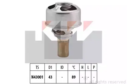 580 246 KW Термостат, охлаждающая жидкость