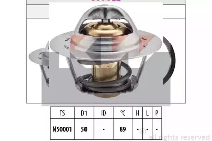 580 322S KW Термостат, охлаждающая жидкость