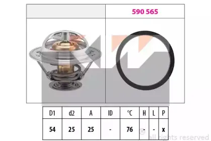 580 328 KW Термостат, охлаждающая жидкость