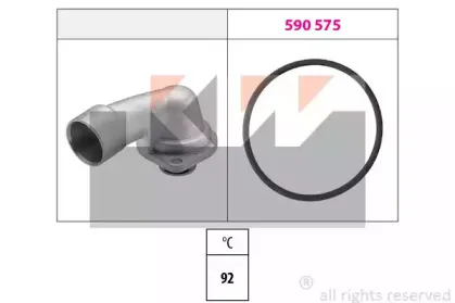 580 349 KW Термостат, охлаждающая жидкость