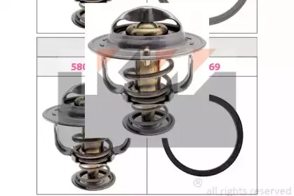 580 399S KW Термостат, охлаждающая жидкость