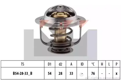 580 400S KW Термостат, охлаждающая жидкость