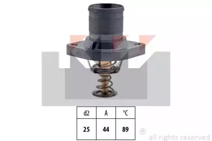 580 423 KW Термостат, охлаждающая жидкость