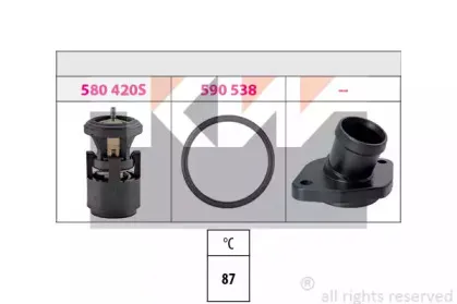 580 559K KW Термостат, охлаждающая жидкость