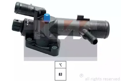580 700 KW Термостат, охлаждающая жидкость