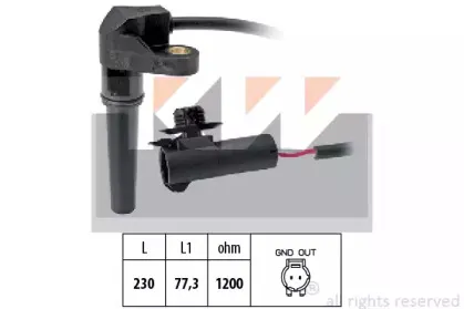 453 617 KW Датчик частоты вращения, автоматическая коробка передач