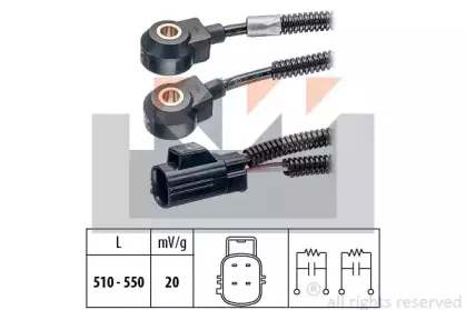 457 130 KW Датчик детонации
