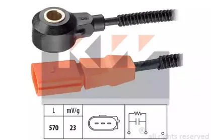 457 186 KW Датчик детонации