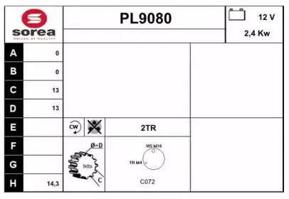 snra-pl9080