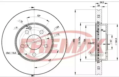 BD-0812 FREMAX Тормозной диск