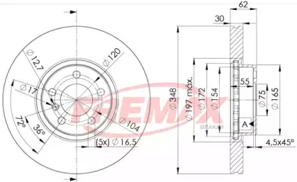 BD-1986 FREMAX Тормозной диск