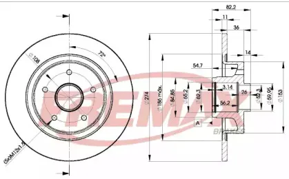 BD-2236 FREMAX Тормозной диск