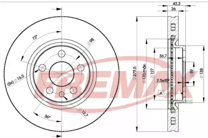 BD-4620 FREMAX Тормозной диск