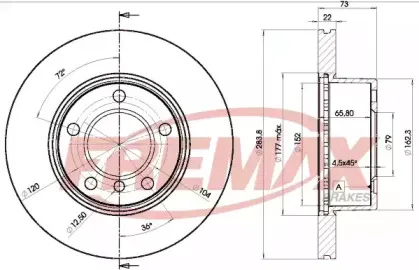 BD-4629 FREMAX Тормозной диск