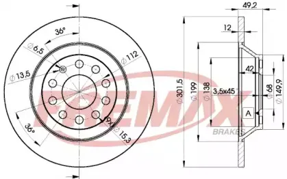 BD-5313 FREMAX Тормозной диск