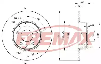 BD-8684 FREMAX Тормозной диск