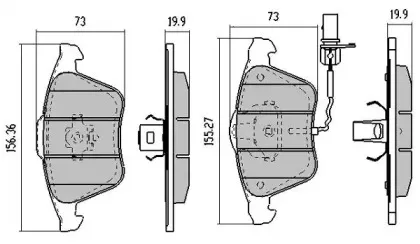 FBP-1302-01 FREMAX Комплект тормозных колодок, дисковый тормоз