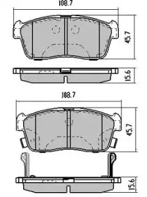 FBP-1320 FREMAX Комплект тормозных колодок, дисковый тормоз