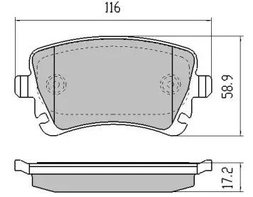 FBP-1368 FREMAX Комплект тормозных колодок, дисковый тормоз