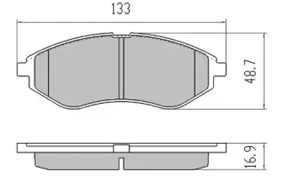 FBP-1413 FREMAX Комплект тормозных колодок, дисковый тормоз