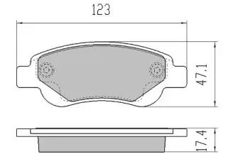 FBP-1418 FREMAX Комплект тормозных колодок, дисковый тормоз