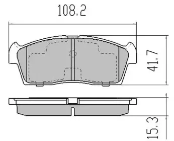 FBP-1690 FREMAX Комплект тормозных колодок, дисковый тормоз
