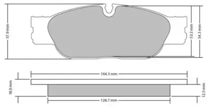 FBP-1718 FREMAX Комплект тормозных колодок, дисковый тормоз