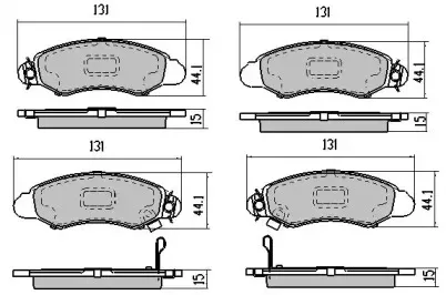 FBP-1732 FREMAX Комплект тормозных колодок, дисковый тормоз
