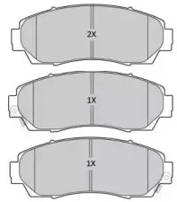 FBP1812 FREMAX Комплект тормозных колодок, дисковый тормоз