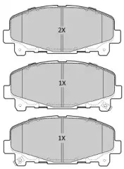 FBP-1962 FREMAX Комплект тормозных колодок, дисковый тормоз