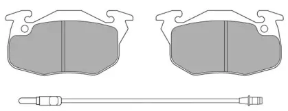 FBP-0464 FREMAX Комплект тормозных колодок, дисковый тормоз