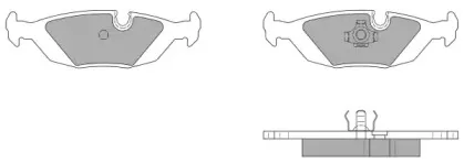FBP-0735 FREMAX Комплект тормозных колодок, дисковый тормоз