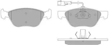 FBP-0972 FREMAX Комплект тормозных колодок, дисковый тормоз