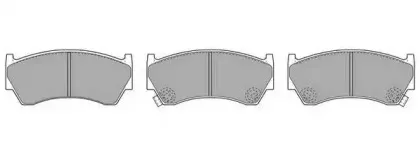FBP-1598 FREMAX Комплект тормозных колодок, дисковый тормоз