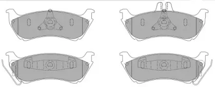 FBP-1119-01 FREMAX Комплект тормозных колодок, дисковый тормоз