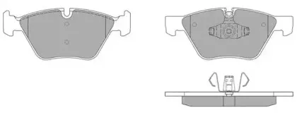 FBP-1638 FREMAX Комплект тормозных колодок, дисковый тормоз