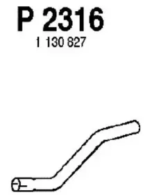 P2316 FENNO Труба выхлопного газа