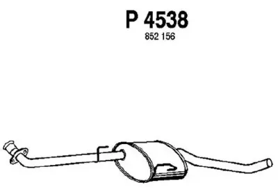 P4538 FENNO Средний глушитель выхлопных газов