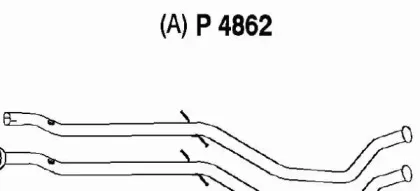 P4862 FENNO Труба выхлопного газа