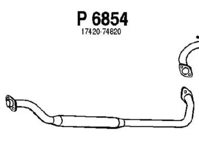 P6854 FENNO Средний глушитель выхлопных газов