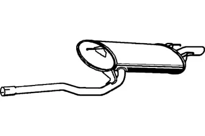 P6891 FENNO Глушитель выхлопных газов конечный