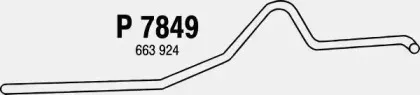 P7849 FENNO Труба выхлопного газа