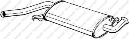 105-215 BOSAL Средний глушитель выхлопных газов