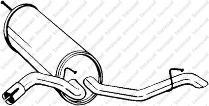 105-227 BOSAL Глушитель выхлопных газов конечный