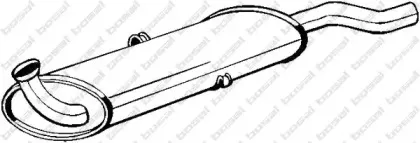 105-933 BOSAL Глушитель выхлопных газов конечный