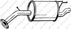 128-023 BOSAL Глушитель выхлопных газов конечный
